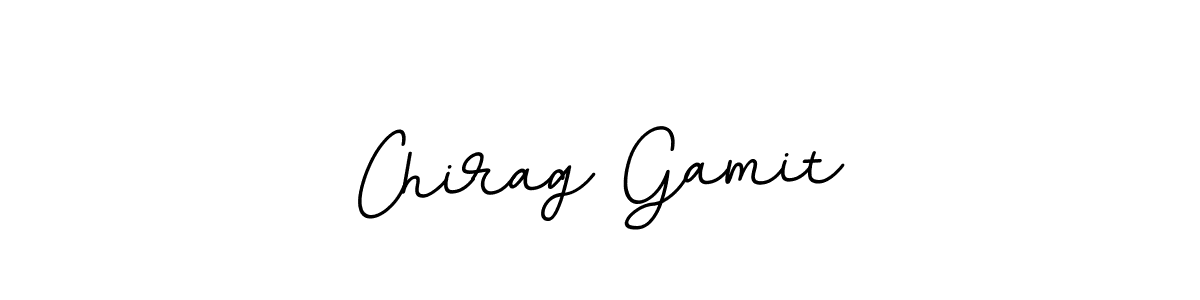 The best way (BallpointsItalic-DORy9) to make a short signature is to pick only two or three words in your name. The name Chirag Gamit include a total of six letters. For converting this name. Chirag Gamit signature style 11 images and pictures png