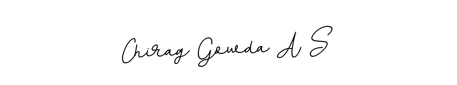 This is the best signature style for the Chirag Gowda A S name. Also you like these signature font (BallpointsItalic-DORy9). Mix name signature. Chirag Gowda A S signature style 11 images and pictures png