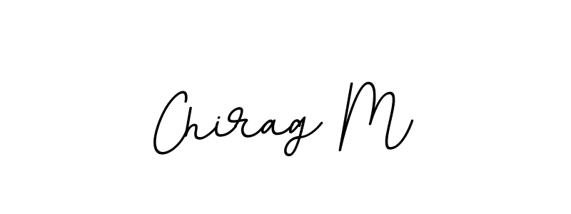 How to make Chirag M name signature. Use BallpointsItalic-DORy9 style for creating short signs online. This is the latest handwritten sign. Chirag M signature style 11 images and pictures png