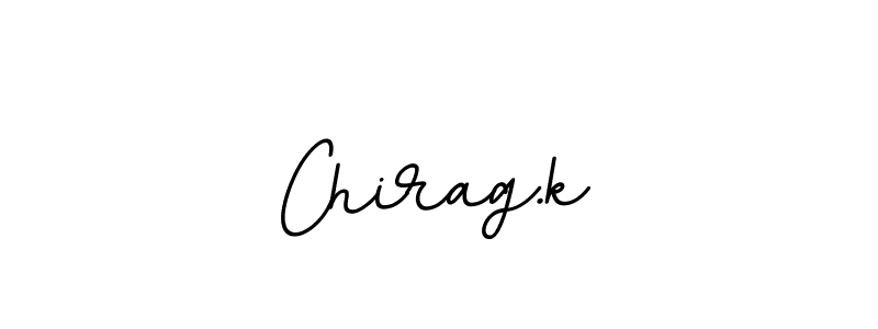 Make a beautiful signature design for name Chirag.k. With this signature (BallpointsItalic-DORy9) style, you can create a handwritten signature for free. Chirag.k signature style 11 images and pictures png