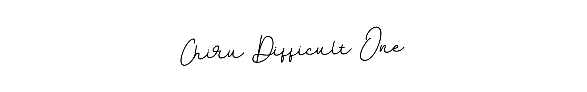 Use a signature maker to create a handwritten signature online. With this signature software, you can design (BallpointsItalic-DORy9) your own signature for name Chiru Difficult One. Chiru Difficult One signature style 11 images and pictures png