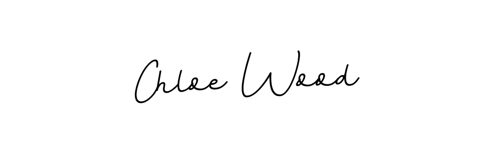 How to make Chloe Wood name signature. Use BallpointsItalic-DORy9 style for creating short signs online. This is the latest handwritten sign. Chloe Wood signature style 11 images and pictures png
