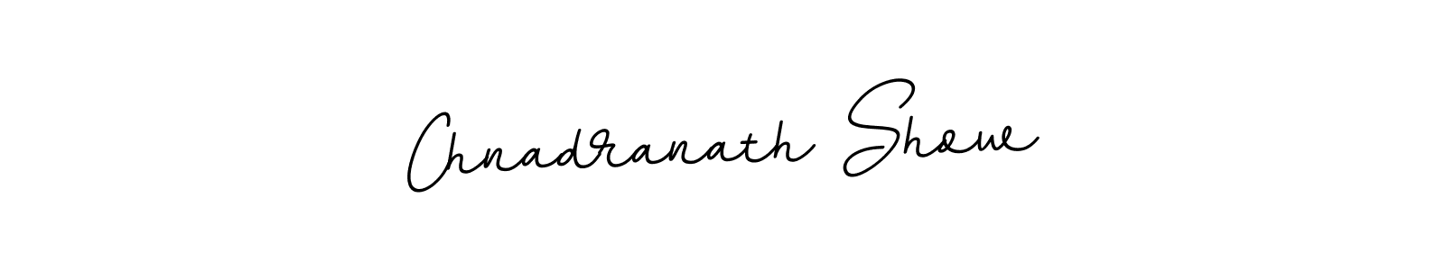 Make a beautiful signature design for name Chnadranath Show. With this signature (BallpointsItalic-DORy9) style, you can create a handwritten signature for free. Chnadranath Show signature style 11 images and pictures png