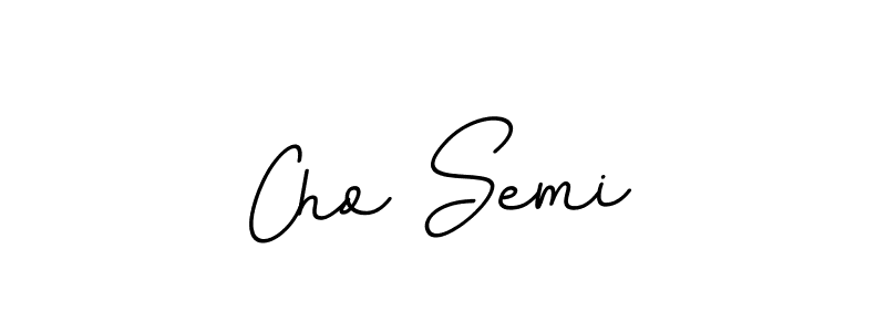 The best way (BallpointsItalic-DORy9) to make a short signature is to pick only two or three words in your name. The name Cho Semi include a total of six letters. For converting this name. Cho Semi signature style 11 images and pictures png