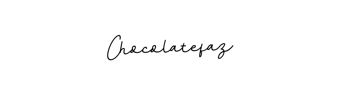 How to make Chocolatefaz name signature. Use BallpointsItalic-DORy9 style for creating short signs online. This is the latest handwritten sign. Chocolatefaz signature style 11 images and pictures png