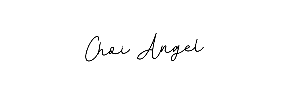 Use a signature maker to create a handwritten signature online. With this signature software, you can design (BallpointsItalic-DORy9) your own signature for name Choi Angel. Choi Angel signature style 11 images and pictures png