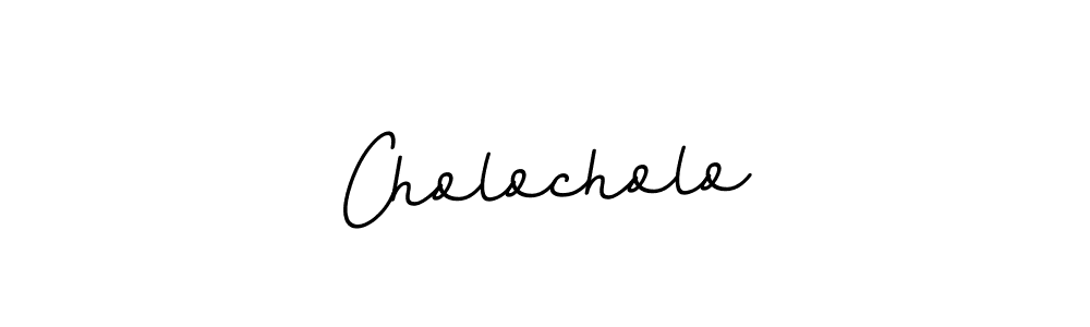 Design your own signature with our free online signature maker. With this signature software, you can create a handwritten (BallpointsItalic-DORy9) signature for name Cholocholo. Cholocholo signature style 11 images and pictures png