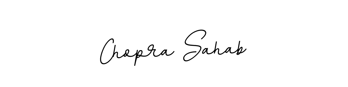 How to make Chopra Sahab name signature. Use BallpointsItalic-DORy9 style for creating short signs online. This is the latest handwritten sign. Chopra Sahab signature style 11 images and pictures png