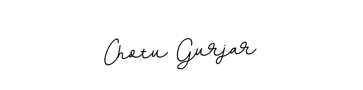 The best way (BallpointsItalic-DORy9) to make a short signature is to pick only two or three words in your name. The name Chotu Gurjar include a total of six letters. For converting this name. Chotu Gurjar signature style 11 images and pictures png
