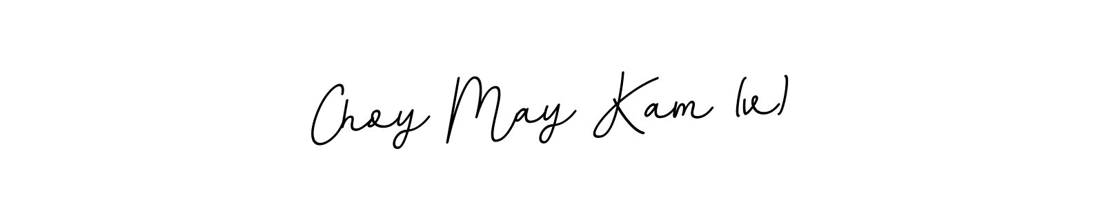 Design your own signature with our free online signature maker. With this signature software, you can create a handwritten (BallpointsItalic-DORy9) signature for name Choy May Kam (v). Choy May Kam (v) signature style 11 images and pictures png