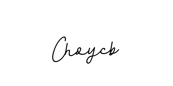 The best way (BallpointsItalic-DORy9) to make a short signature is to pick only two or three words in your name. The name Choycb include a total of six letters. For converting this name. Choycb signature style 11 images and pictures png