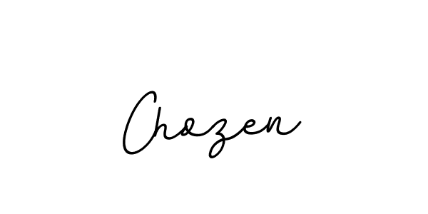 How to make Chozen name signature. Use BallpointsItalic-DORy9 style for creating short signs online. This is the latest handwritten sign. Chozen signature style 11 images and pictures png