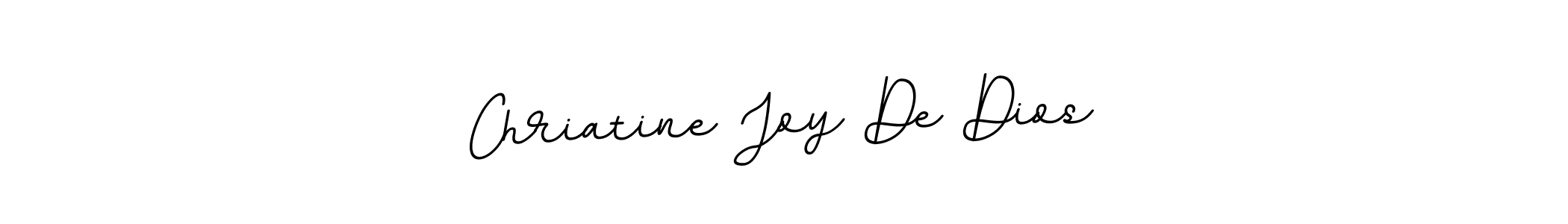 How to make Chriatine Joy De Dios name signature. Use BallpointsItalic-DORy9 style for creating short signs online. This is the latest handwritten sign. Chriatine Joy De Dios signature style 11 images and pictures png
