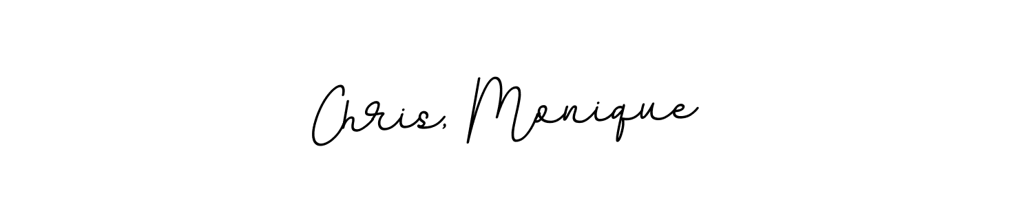 This is the best signature style for the Chris, Monique  name. Also you like these signature font (BallpointsItalic-DORy9). Mix name signature. Chris, Monique  signature style 11 images and pictures png