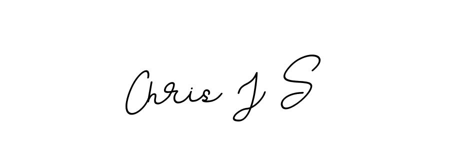 The best way (BallpointsItalic-DORy9) to make a short signature is to pick only two or three words in your name. The name Chris J S include a total of six letters. For converting this name. Chris J S signature style 11 images and pictures png