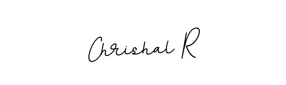 Chrishal R stylish signature style. Best Handwritten Sign (BallpointsItalic-DORy9) for my name. Handwritten Signature Collection Ideas for my name Chrishal R. Chrishal R signature style 11 images and pictures png