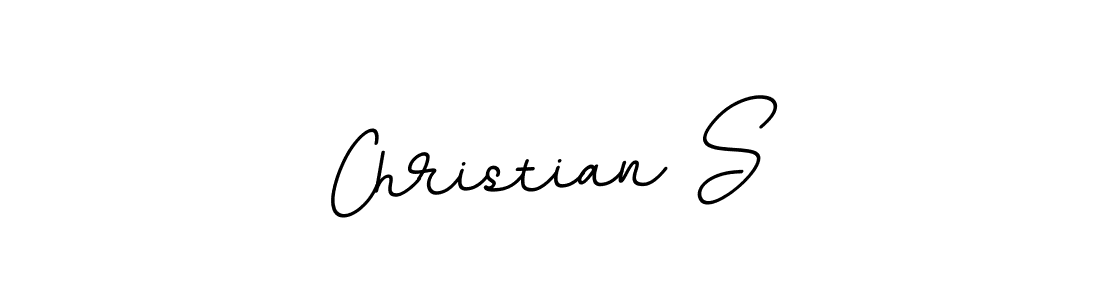Design your own signature with our free online signature maker. With this signature software, you can create a handwritten (BallpointsItalic-DORy9) signature for name Christian S. Christian S signature style 11 images and pictures png