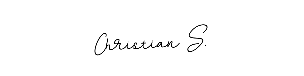 Make a beautiful signature design for name Christian S.. With this signature (BallpointsItalic-DORy9) style, you can create a handwritten signature for free. Christian S. signature style 11 images and pictures png