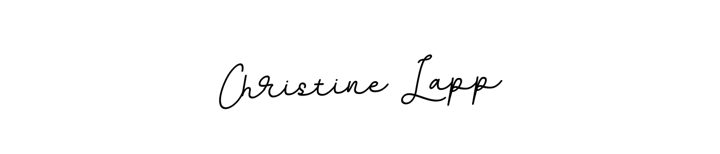 Design your own signature with our free online signature maker. With this signature software, you can create a handwritten (BallpointsItalic-DORy9) signature for name Christine Lapp. Christine Lapp signature style 11 images and pictures png