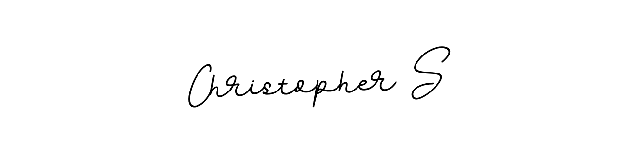 Christopher S stylish signature style. Best Handwritten Sign (BallpointsItalic-DORy9) for my name. Handwritten Signature Collection Ideas for my name Christopher S. Christopher S signature style 11 images and pictures png