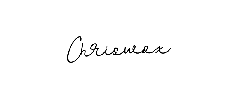 You should practise on your own different ways (BallpointsItalic-DORy9) to write your name (Chriswox) in signature. don't let someone else do it for you. Chriswox signature style 11 images and pictures png