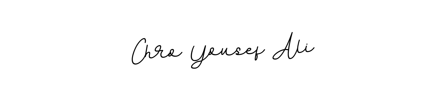 Make a beautiful signature design for name Chro Yousef Ali. With this signature (BallpointsItalic-DORy9) style, you can create a handwritten signature for free. Chro Yousef Ali signature style 11 images and pictures png