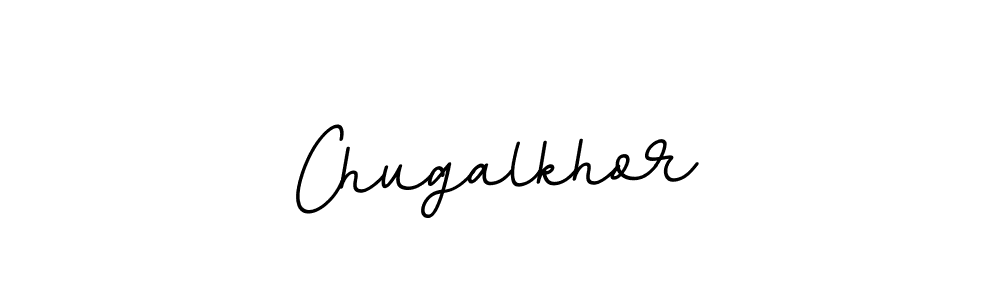 How to make Chugalkhor name signature. Use BallpointsItalic-DORy9 style for creating short signs online. This is the latest handwritten sign. Chugalkhor signature style 11 images and pictures png