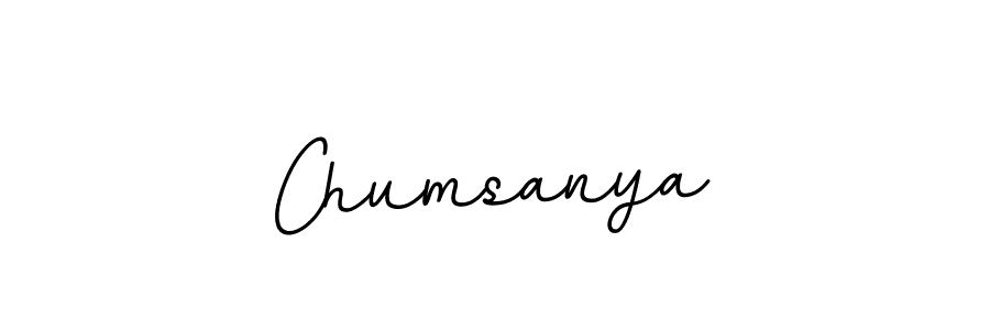 You should practise on your own different ways (BallpointsItalic-DORy9) to write your name (Chumsanya) in signature. don't let someone else do it for you. Chumsanya signature style 11 images and pictures png