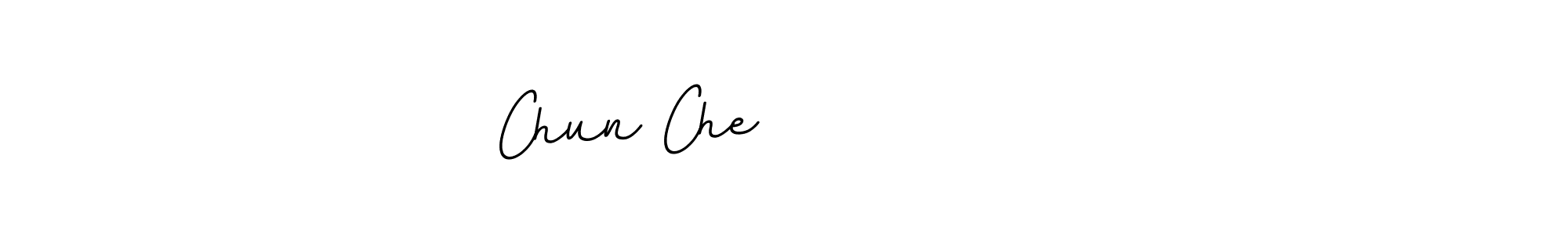 You should practise on your own different ways (BallpointsItalic-DORy9) to write your name (Chun Che            ) in signature. don't let someone else do it for you. Chun Che             signature style 11 images and pictures png