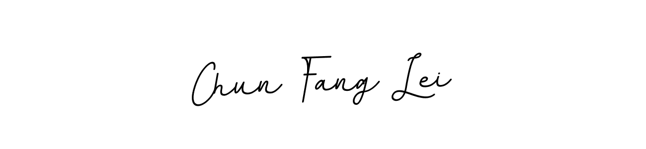 Use a signature maker to create a handwritten signature online. With this signature software, you can design (BallpointsItalic-DORy9) your own signature for name Chun Fang Lei. Chun Fang Lei signature style 11 images and pictures png