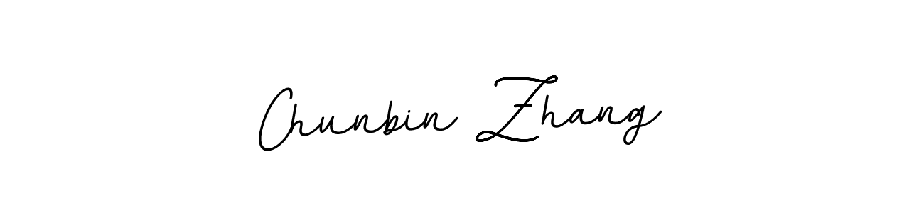 How to make Chunbin Zhang name signature. Use BallpointsItalic-DORy9 style for creating short signs online. This is the latest handwritten sign. Chunbin Zhang signature style 11 images and pictures png