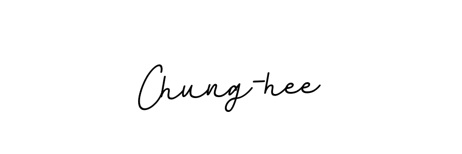 How to make Chung-hee name signature. Use BallpointsItalic-DORy9 style for creating short signs online. This is the latest handwritten sign. Chung-hee signature style 11 images and pictures png