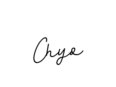 Design your own signature with our free online signature maker. With this signature software, you can create a handwritten (BallpointsItalic-DORy9) signature for name Chyo. Chyo signature style 11 images and pictures png