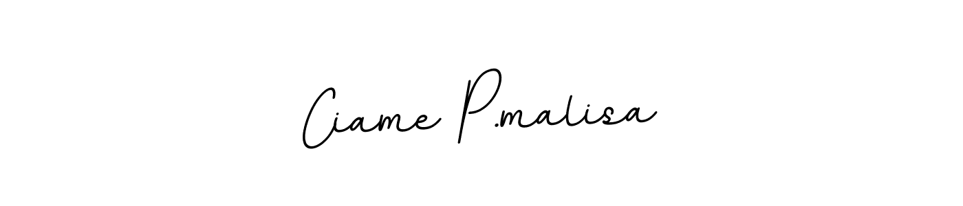 Also we have Ciame P.malisa name is the best signature style. Create professional handwritten signature collection using BallpointsItalic-DORy9 autograph style. Ciame P.malisa signature style 11 images and pictures png