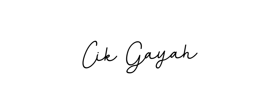 How to make Cik Gayah signature? BallpointsItalic-DORy9 is a professional autograph style. Create handwritten signature for Cik Gayah name. Cik Gayah signature style 11 images and pictures png