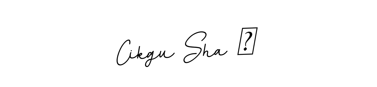 if you are searching for the best signature style for your name Cikgu Sha ✨. so please give up your signature search. here we have designed multiple signature styles  using BallpointsItalic-DORy9. Cikgu Sha ✨ signature style 11 images and pictures png