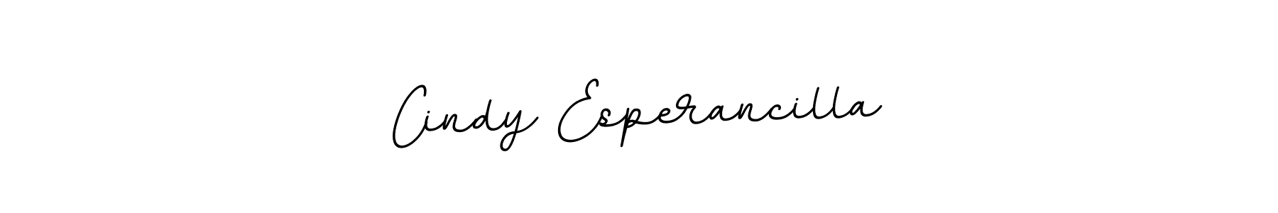 How to make Cindy Esperancilla name signature. Use BallpointsItalic-DORy9 style for creating short signs online. This is the latest handwritten sign. Cindy Esperancilla signature style 11 images and pictures png