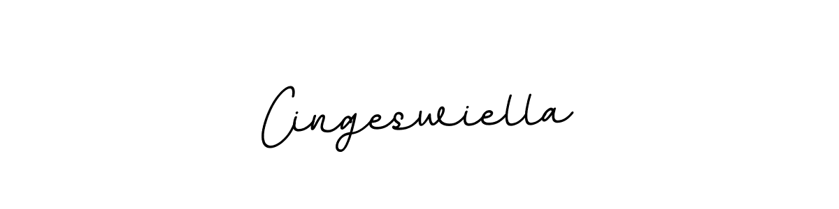 How to make Cingeswiella name signature. Use BallpointsItalic-DORy9 style for creating short signs online. This is the latest handwritten sign. Cingeswiella signature style 11 images and pictures png