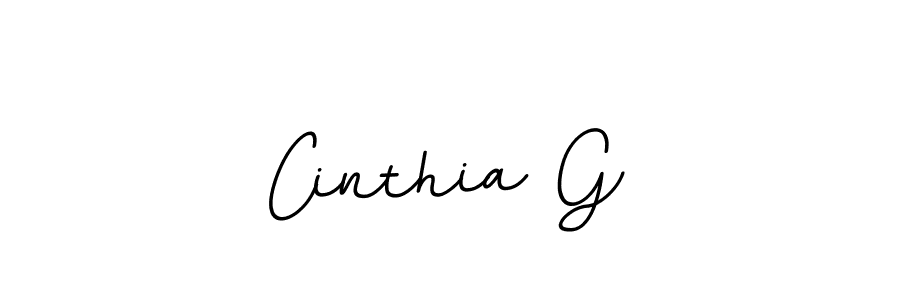 Create a beautiful signature design for name Cinthia G. With this signature (BallpointsItalic-DORy9) fonts, you can make a handwritten signature for free. Cinthia G signature style 11 images and pictures png