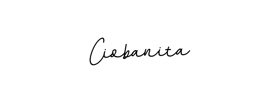 Make a beautiful signature design for name Ciobanita. With this signature (BallpointsItalic-DORy9) style, you can create a handwritten signature for free. Ciobanita signature style 11 images and pictures png