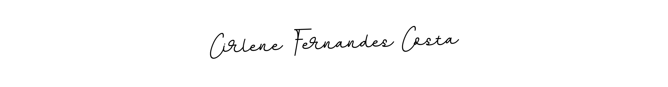 Make a beautiful signature design for name Cirlene Fernandes Costa. With this signature (BallpointsItalic-DORy9) style, you can create a handwritten signature for free. Cirlene Fernandes Costa signature style 11 images and pictures png