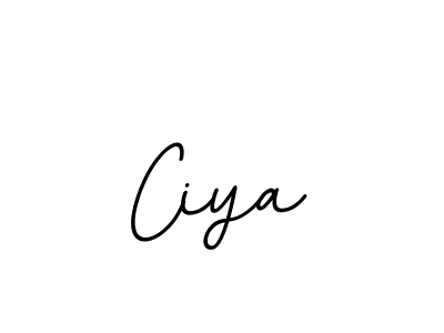 It looks lik you need a new signature style for name Ciya. Design unique handwritten (BallpointsItalic-DORy9) signature with our free signature maker in just a few clicks. Ciya signature style 11 images and pictures png