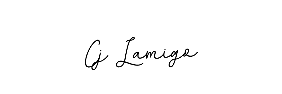 Design your own signature with our free online signature maker. With this signature software, you can create a handwritten (BallpointsItalic-DORy9) signature for name Cj Lamigo. Cj Lamigo signature style 11 images and pictures png