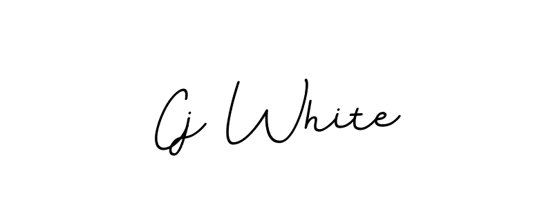 Make a beautiful signature design for name Cj White. With this signature (BallpointsItalic-DORy9) style, you can create a handwritten signature for free. Cj White signature style 11 images and pictures png