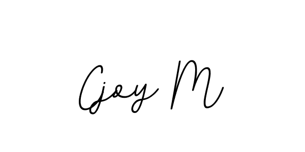 Design your own signature with our free online signature maker. With this signature software, you can create a handwritten (BallpointsItalic-DORy9) signature for name Cjoy M. Cjoy M signature style 11 images and pictures png