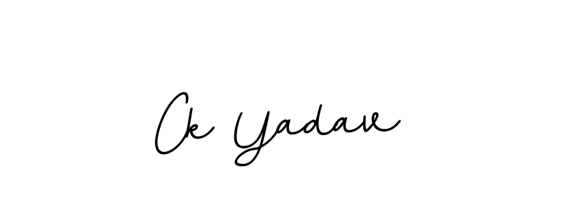 Ck Yadav stylish signature style. Best Handwritten Sign (BallpointsItalic-DORy9) for my name. Handwritten Signature Collection Ideas for my name Ck Yadav. Ck Yadav signature style 11 images and pictures png