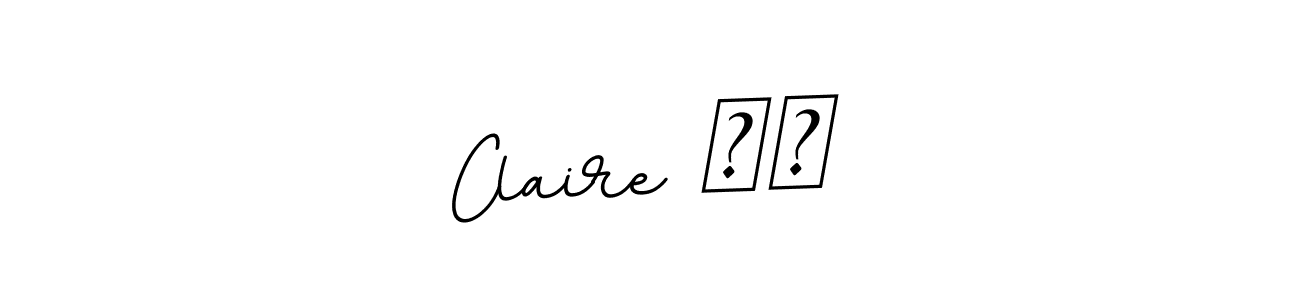 Design your own signature with our free online signature maker. With this signature software, you can create a handwritten (BallpointsItalic-DORy9) signature for name Claire ❤️. Claire ❤️ signature style 11 images and pictures png