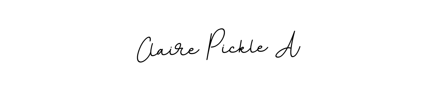 Design your own signature with our free online signature maker. With this signature software, you can create a handwritten (BallpointsItalic-DORy9) signature for name Claire Pickle A. Claire Pickle A signature style 11 images and pictures png