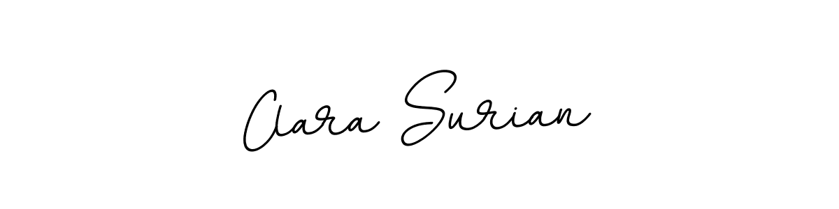 How to make Clara Surian name signature. Use BallpointsItalic-DORy9 style for creating short signs online. This is the latest handwritten sign. Clara Surian signature style 11 images and pictures png