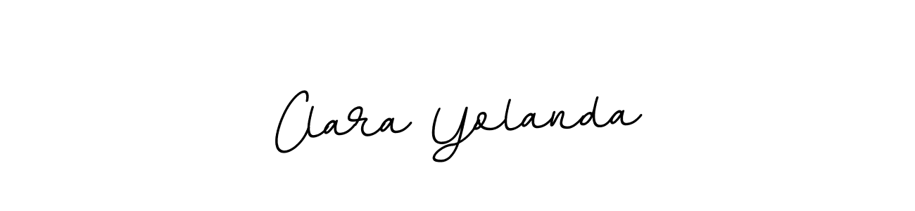 It looks lik you need a new signature style for name Clara Yolanda. Design unique handwritten (BallpointsItalic-DORy9) signature with our free signature maker in just a few clicks. Clara Yolanda signature style 11 images and pictures png